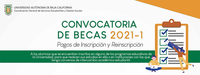 Imagen de Beca Prórroga UABC, México, 2021-1, 