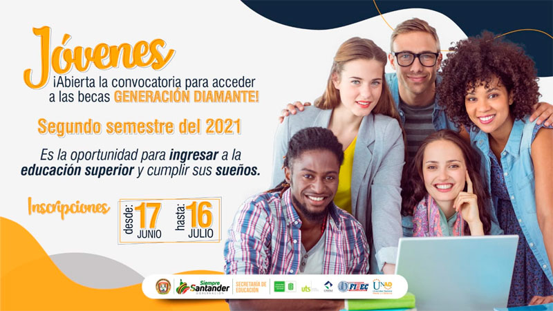 Becas Generacion Diamante - Santander, Colombia, Becas para colombianos de acceso a la educación superior.