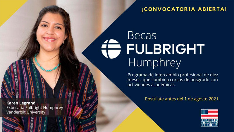 Imagen de Beca Fulbright Hubert H. Humphrey - Guatemala, 2021-2022