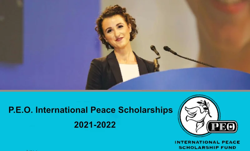 Becas internacionales para la paz - P.E.O. International Peace Scholarship, 2021-2022