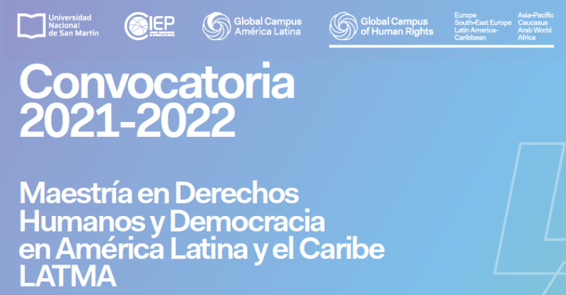 Imagen de Becas para la Maestría en Derechos Humanos y Democratización en América Latina y El Caribe - LATMA, 2021-2022