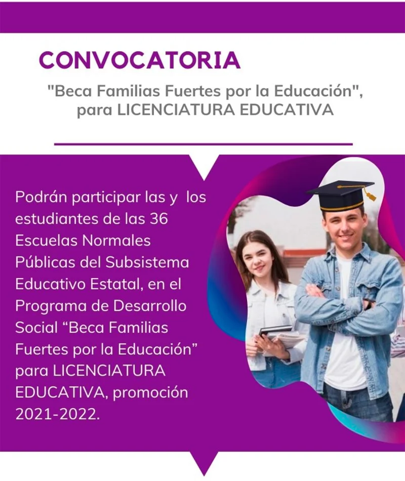 Imagen de Becas para Licenciatura Educativa - Gobierno del Estado de México, 2021-2022