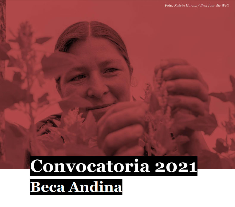 Imagen de Beca Andina, 2021 de la Fundación Pan para el Mundo, 