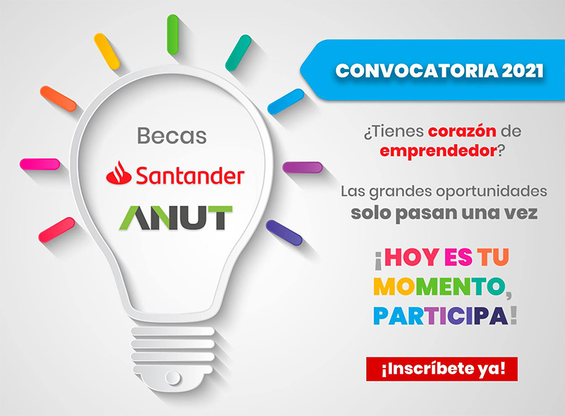 Imagen de Becas Santander Habilidades - Asociación Nacional de Universidades Tecnológicas (ANUT), 2021, 