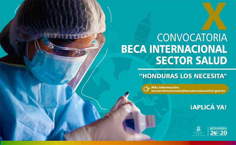 Imagen de Programa Presidencial de Becas Honduras 20/20 - Beca Internacional Sector Salud, 2021, 