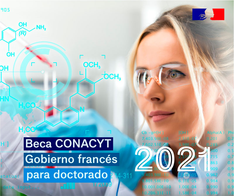Becas CONACYT para estudios de Doctorado en Francia, 2021