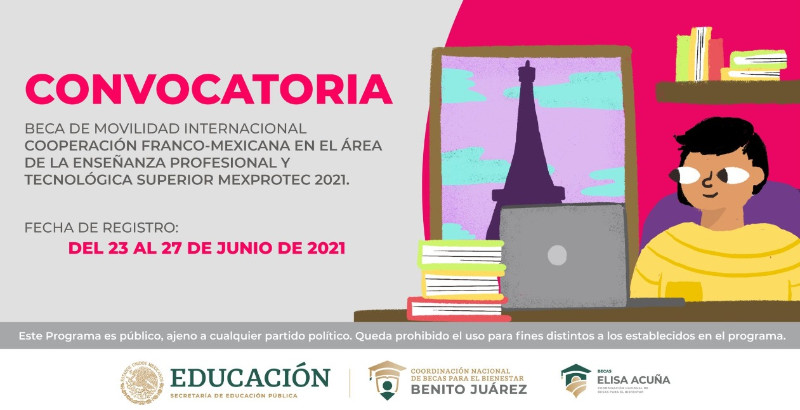 Becas Elisa Acuña de movilidad internacional MEXPROTEC, 2021
