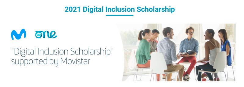 Beca Digital Inclusion Scholarship - One Young World - Movistar, 2021
