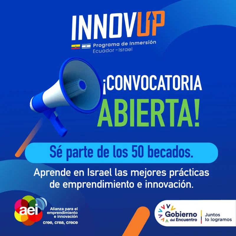 Becas InnovUp - Programa de inmersión Ecuador-Israel, 2021