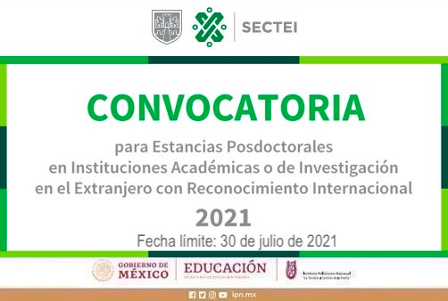 Imagen de Becas posdoctorales en el extranjero de la SECTEI - Ciudad de México, 2021
