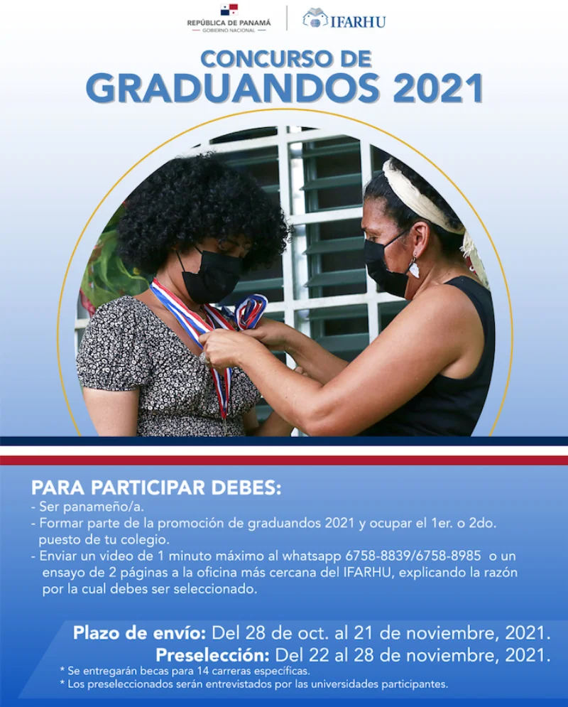 Concurso de Graduandos - Becas IFARHU, 2021
