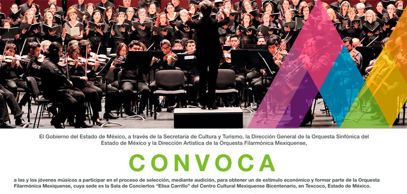 Estímulo económico para formar parte de la Orquesta Filarmónica Méxiquense, 2021