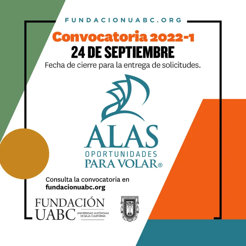 Imagen de Beca Alas, Oportunidades para Volar - Fundación UABC, 2022-1
