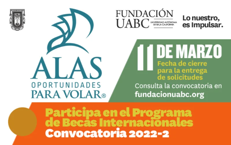Beca Alas, Oportunidades para Volar - Fundación UABC, 2022-2
