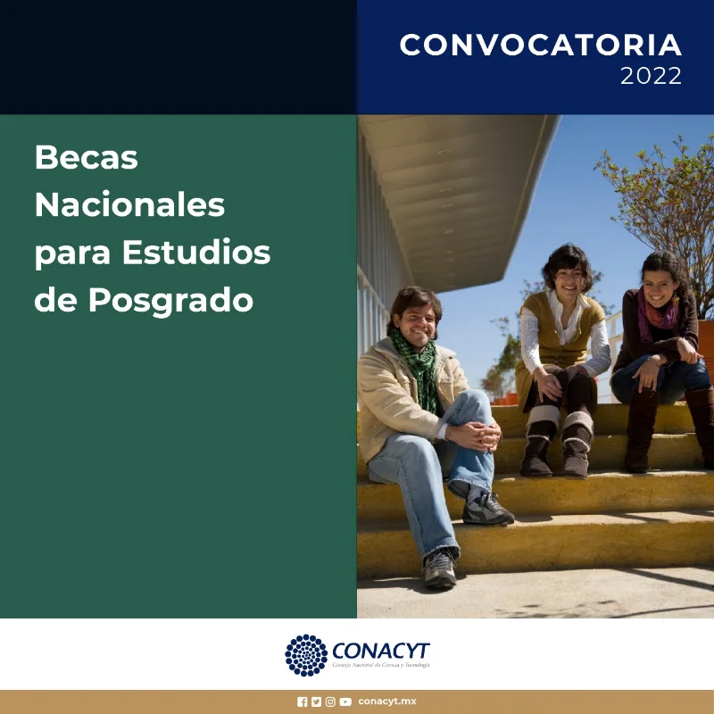 Becas CONACYT Nacionales para estudios de posgrado, 2022-2