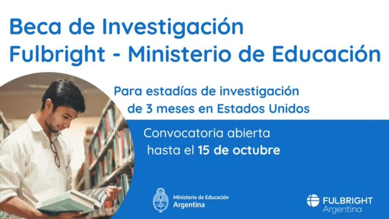 Becas de investigación Fulbright - Ministerio de Educación de Argentina, 2022-2023