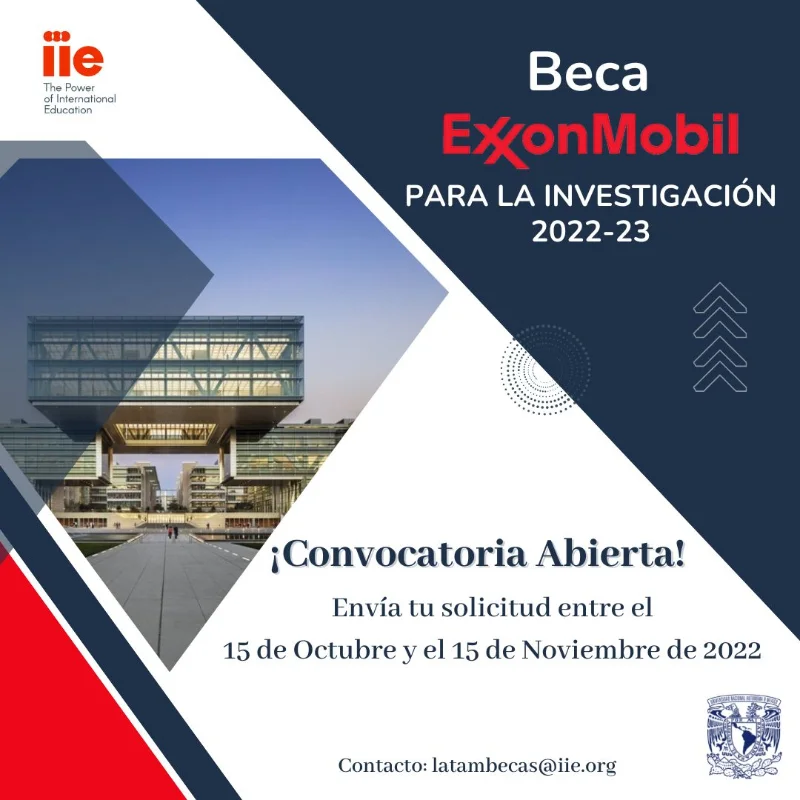 Programa de Becas ExxonMobil para la investigación, 2022-2023