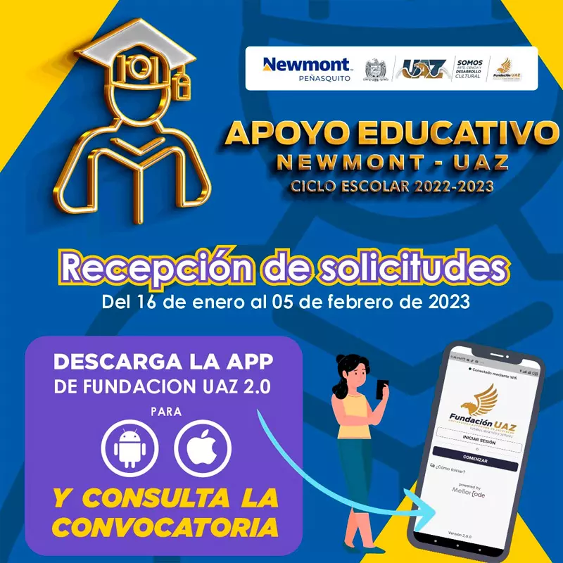 Imagen de Apoyo educativo Newmont - Fundación Universidad Autónoma de Zacatecas, 2022-2023