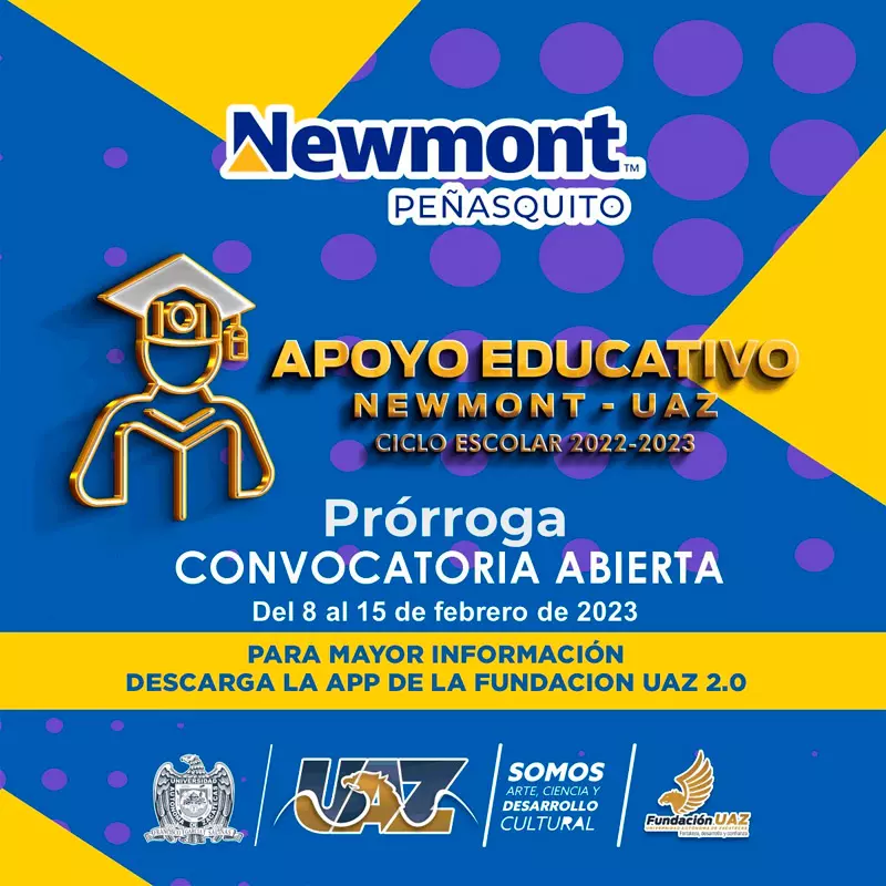 Apoyo educativo Newmont - Fundación Universidad Autónoma de Zacatecas, 2022-2023