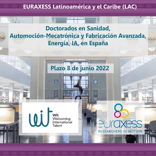 Beca EURAXESS para realizar un doctorado en España, 2022