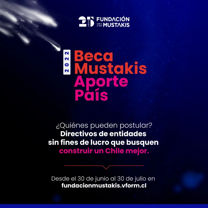 Beca Mustakis Aporte País - MAP - Chile, 2022