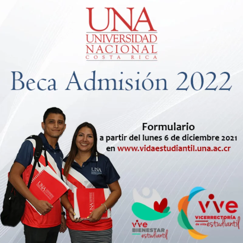 Beca socioeconómica admisión - Universidad Nacional de Costa Rica - UNA, 2022