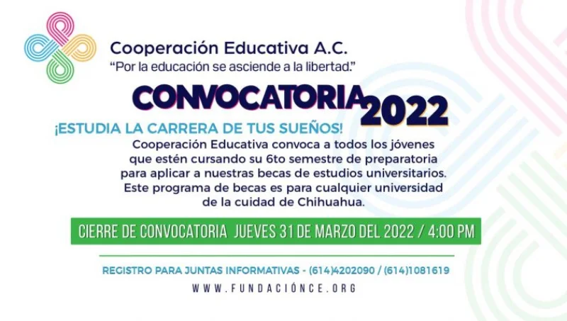 Becas de la Fundación Cooperación Educativa para estudios universitarios, 2022