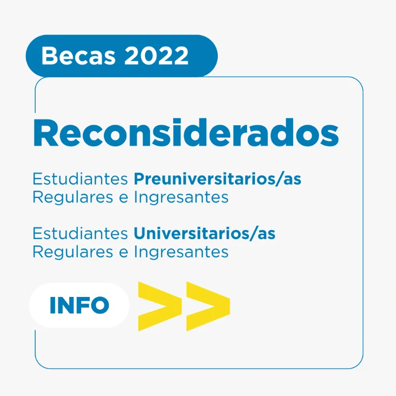 Becas de la Universidad Nacional de San Juan - UNSJ, 2022
