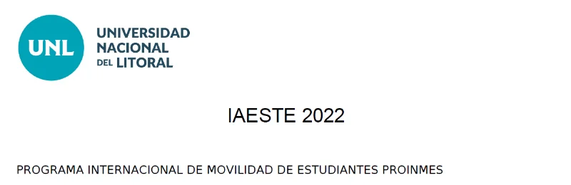 Becas de movilidad de estudiantes IAESTE - Argentina, 2022