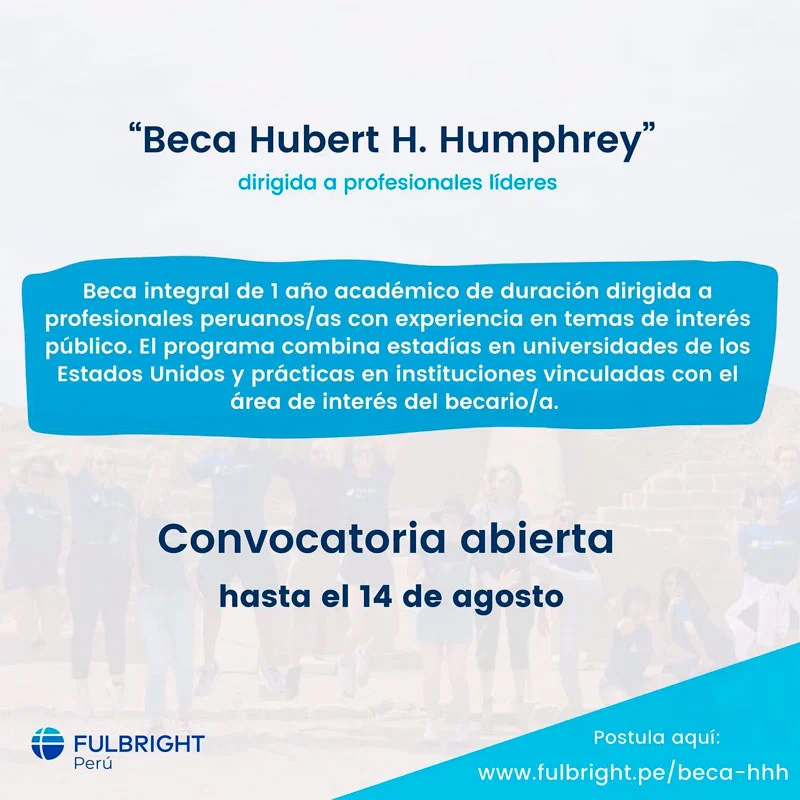 Beca Hubert H. Humphrey para peruanos, 2022