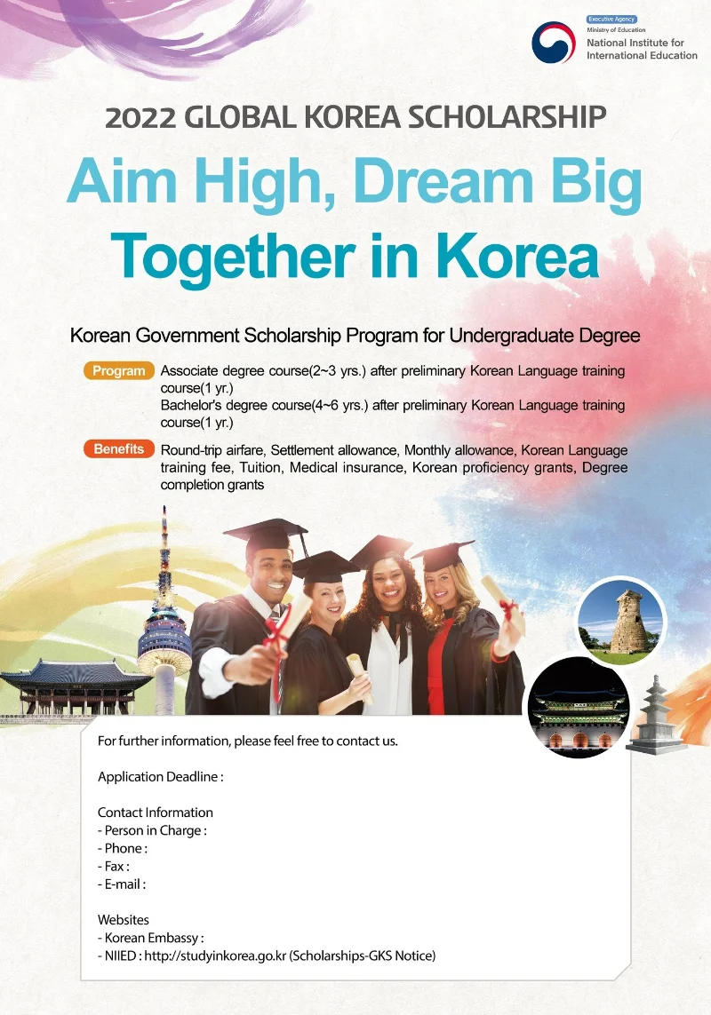 Becas Global Korea Scholarship, GKS, 2022