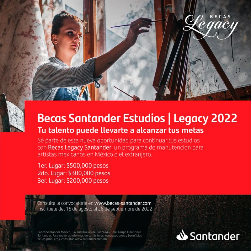 Becas Santander Estudios - Legacy, 2022