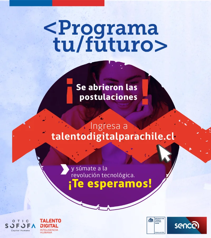 Becas Talento Digital para Chile | Programa tu futuro, 2022