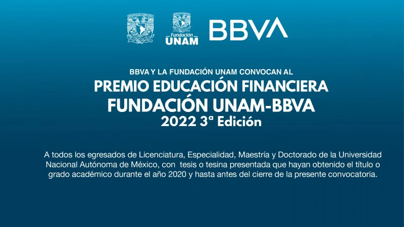 Premio Educación Financiera Fundación UNAM - BBVA, 2022