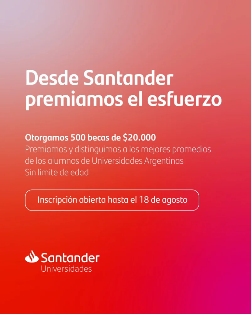 Becas Santander Estudios | Premio al Mérito Académico, 2022