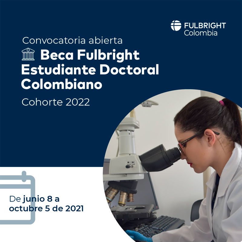 Imagen de Beca Fulbright Estudiante Doctoral Colombiano, 2022