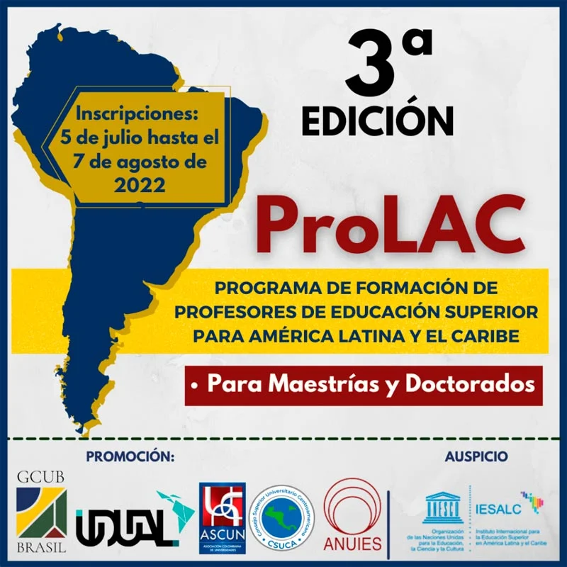 Imagen de Becas Programa de Formación de Profesores de Educación Superior para América Latina y El Caribe - ProLAC, 2022