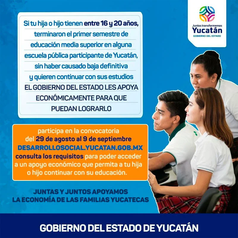 Imagen de Programa Regresa a tu Prepa - Gobierno de Yucatán, 2022