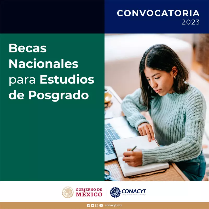 Becas CONACYT Nacionales para estudios de posgrado, 2023-2