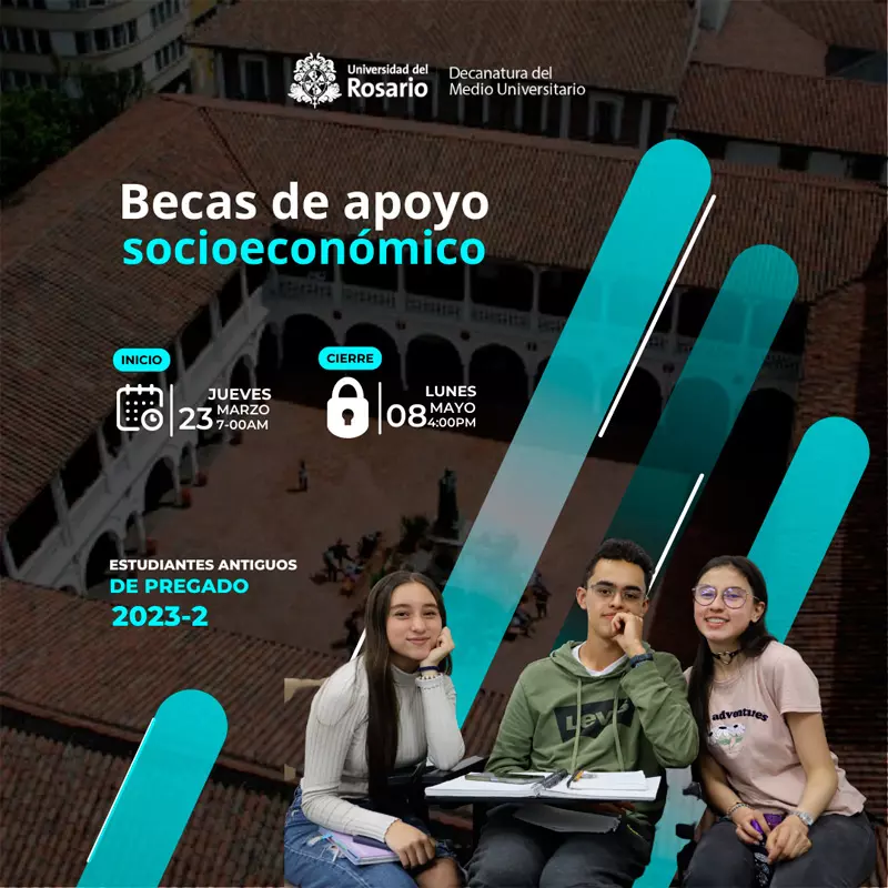 Becas de apoyo socioeconómico de la Universidad del Rosario - UR para estudiantes antiguos de pregrado, 2023-2