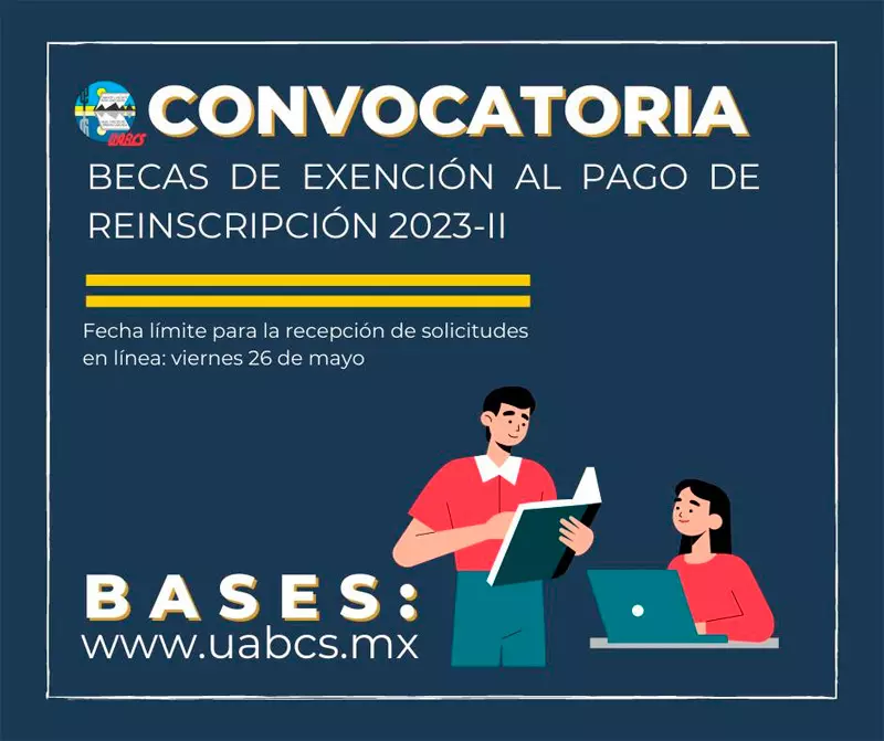 Becas de Exención al pago de inscripción - UABCS, 2023-2
