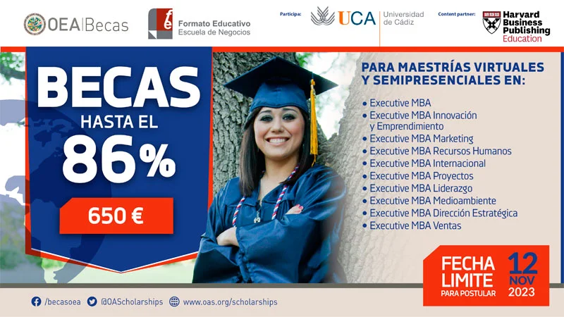 Becas OEA - Formato Educativo para un Executive MBA, 2023-2