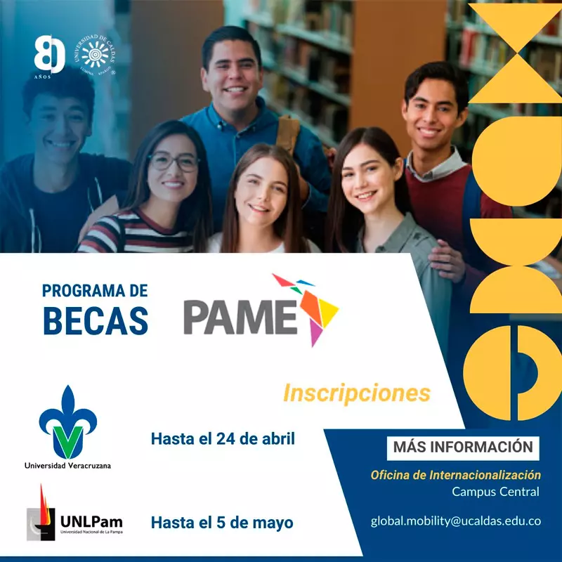 Becas PAME para estudios entre la Universidad Veracruzana de México y la Universidad Nacional de la Pampa en Argentina, 2023-2