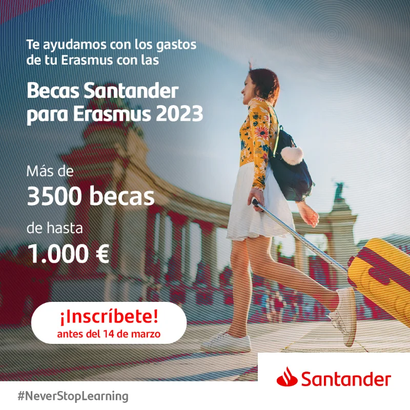 Beca Santander Erasmus, 2023-2024