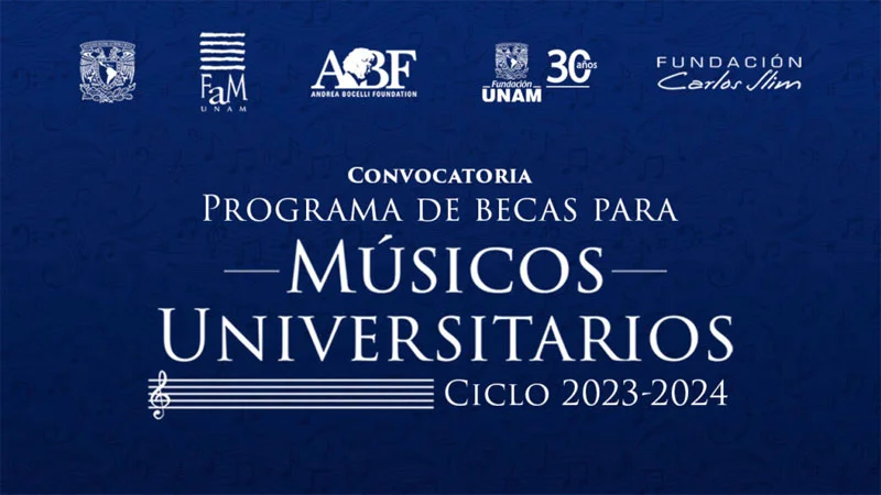 Becas para músicos universitarios de la Fundación UNAM - FUNAM, 2023-2024