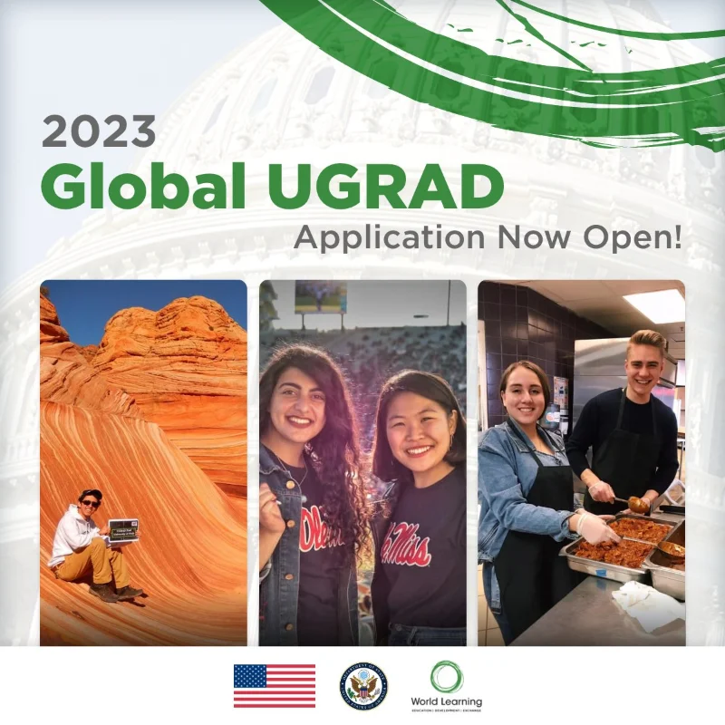 Imagen de Becas Global UGRAD del Gobierno de los Estados Unidos, 2023-2024