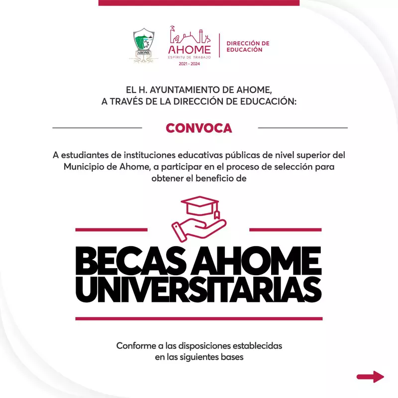 Becas Ahome Universitarias del Ayuntamiento de Ahome, Sinaloa, 2023