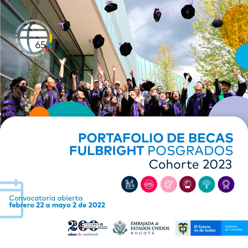 Becas Fulbright - MinCultura para gestores culturales y artistas de Colombia, 2023