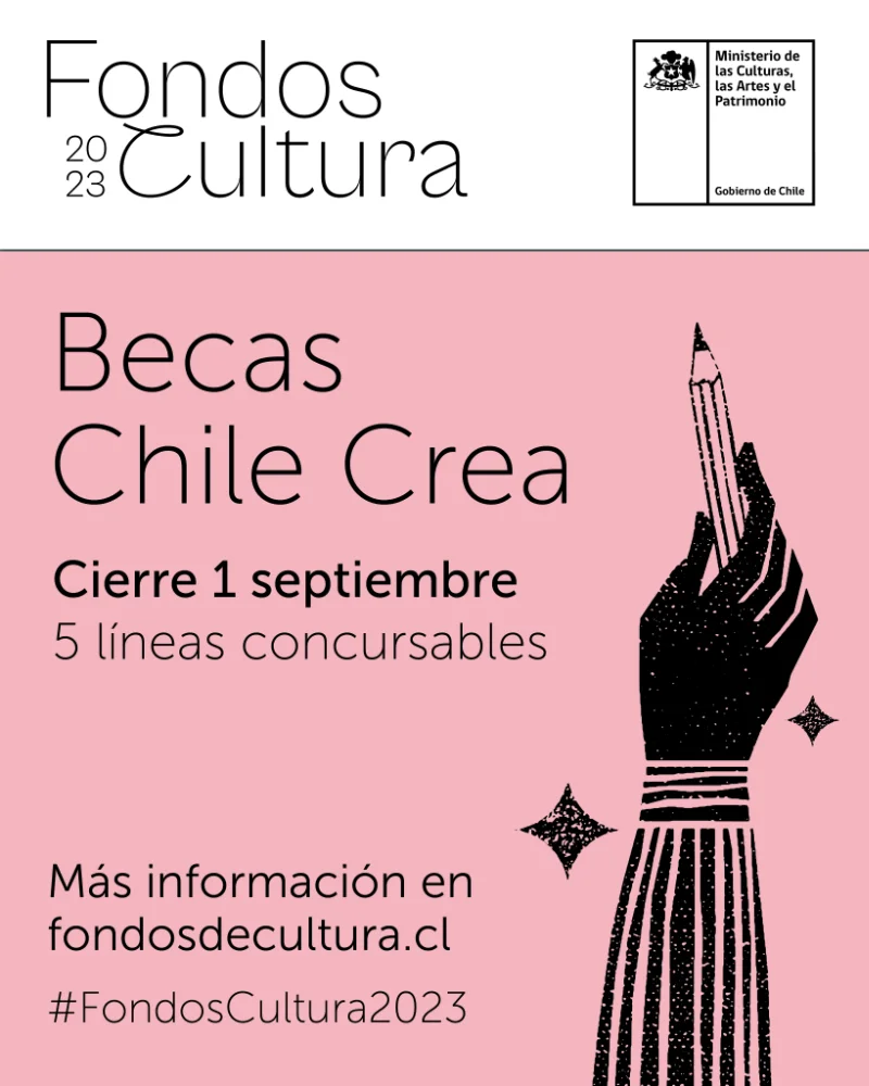 Becas Chile Crea - Fondart Nacional, 2023