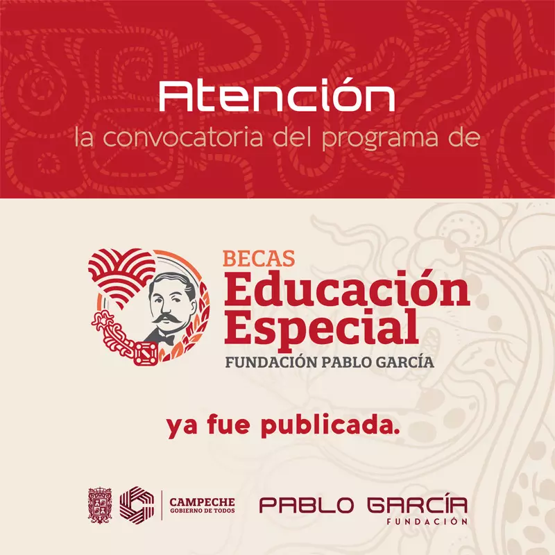 Programa de Becas de Educación Especial - Fundación Pablo García, 2023